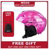 MOON CE certifikácia PC+EPS Lyžiarska prilba pre dospelých, mužov a ženy, korčuľovanie, skateboarding, prilba, zimné športy, snowboarding, prilby s taškou