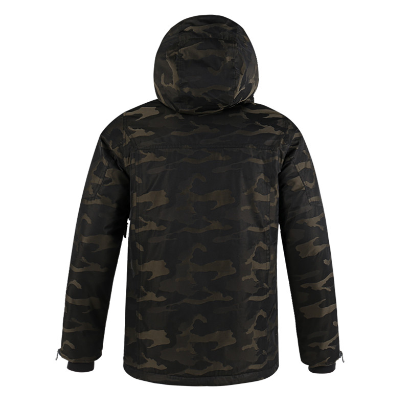 WINTER Costum de schi pentru bărbați rezistent la vânt O singură pereche de seturi de schi Jachetă+pantaloni Coeficient de impermeabilitate 15k Camuflaj Seturi de schi pentru bărbați