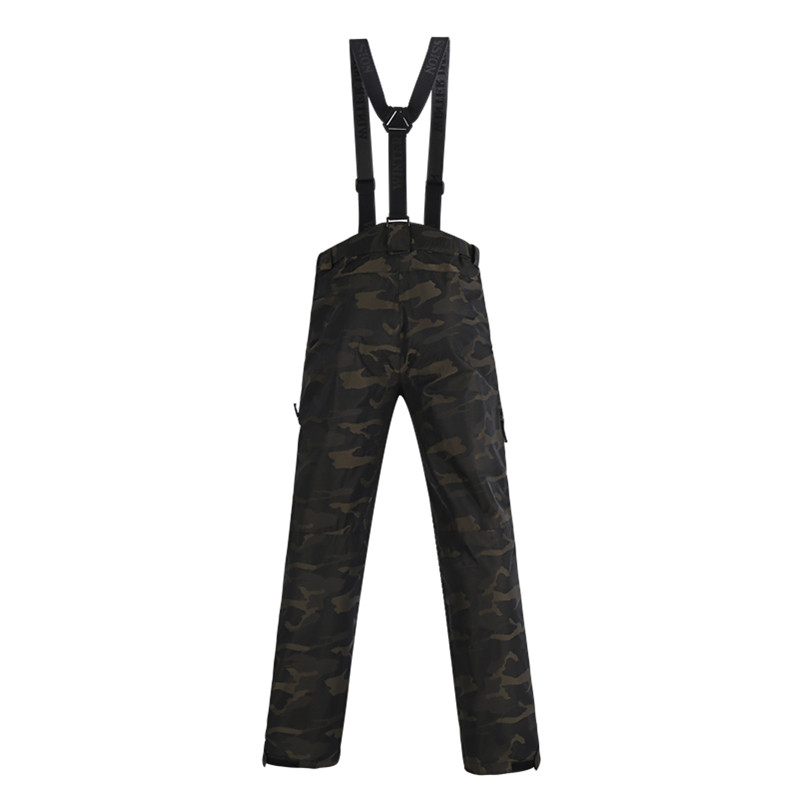 WINTER Costum de schi pentru bărbați rezistent la vânt O singură pereche de seturi de schi Jachetă+pantaloni Coeficient de impermeabilitate 15k Camuflaj Seturi de schi pentru bărbați