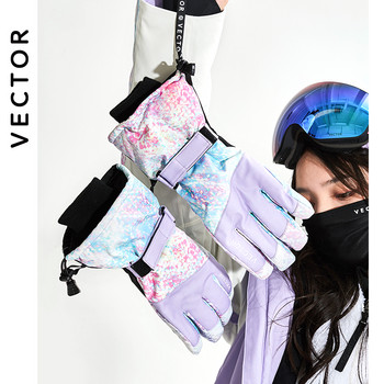 VECTOR Ски ръкавици Дамски топли зимни водоустойчиви ръкавици за каране на ски, сноуборд, моторни шейни, каране на мотоциклет, външни снежни ръкавици 2020 г. Нови