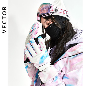 VECTOR Ски ръкавици Дамски топли зимни водоустойчиви ръкавици за каране на ски, сноуборд, моторни шейни, каране на мотоциклет, външни снежни ръкавици 2020 г. Нови