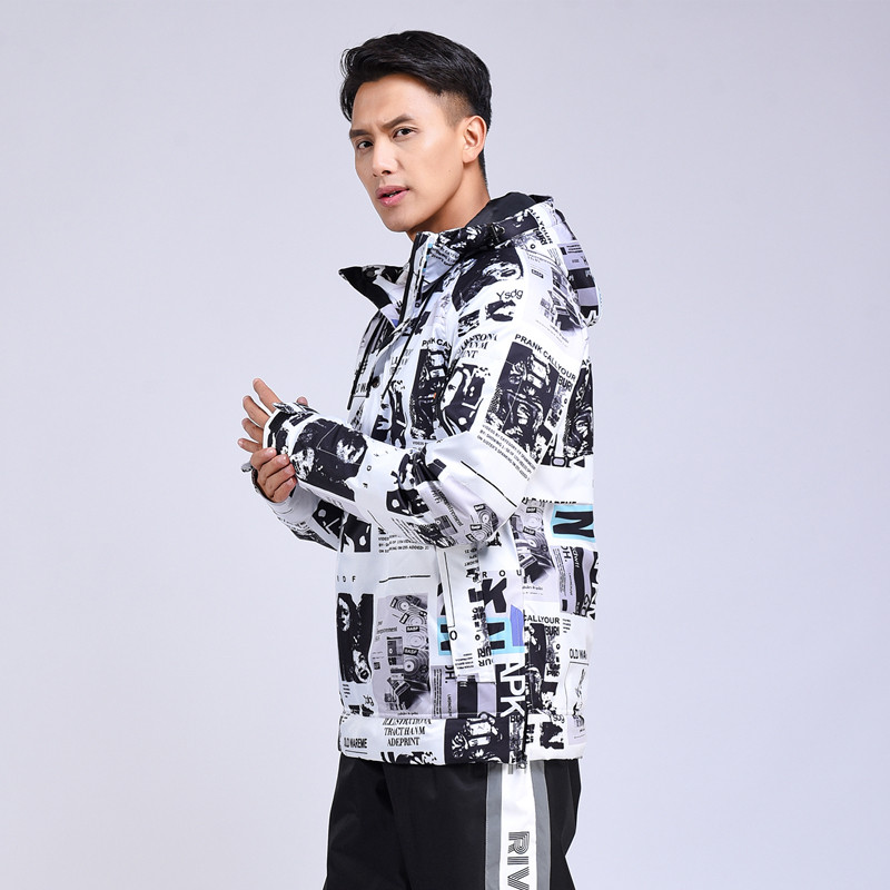 2021 m. poros slidinėjimo striukė Vyriška moteriška gobtuvas snieglenčių striukė lauke, paltų mėgėjų gobtuvas Žieminis vandeniui atsparus gobtuvas Sniego drabužiai