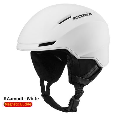 ROCKBROS slidinėjimo šalmas, integruotas vyriškas, moteriškas, vaikiškas apsauginis šalmas, terminis itin lengvas snieglenčių šalmas, priedai