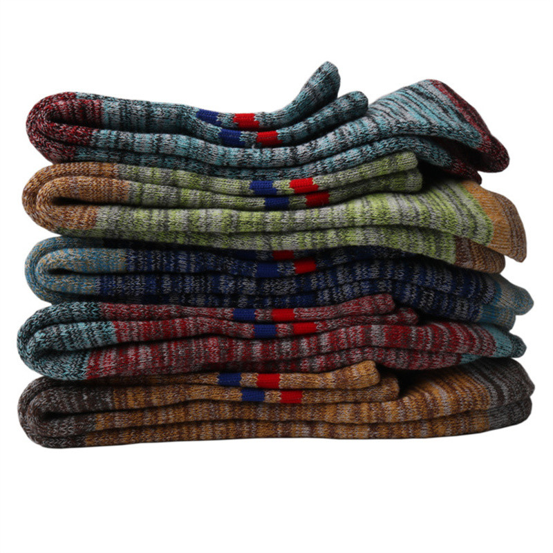 Žiemos Moteriškos Vyriškos Medvilninės Šiltos Slidinėjimo Kojinės Kvėpuojančios Patogios Sportinės Žygiams Šiluminės kojinės