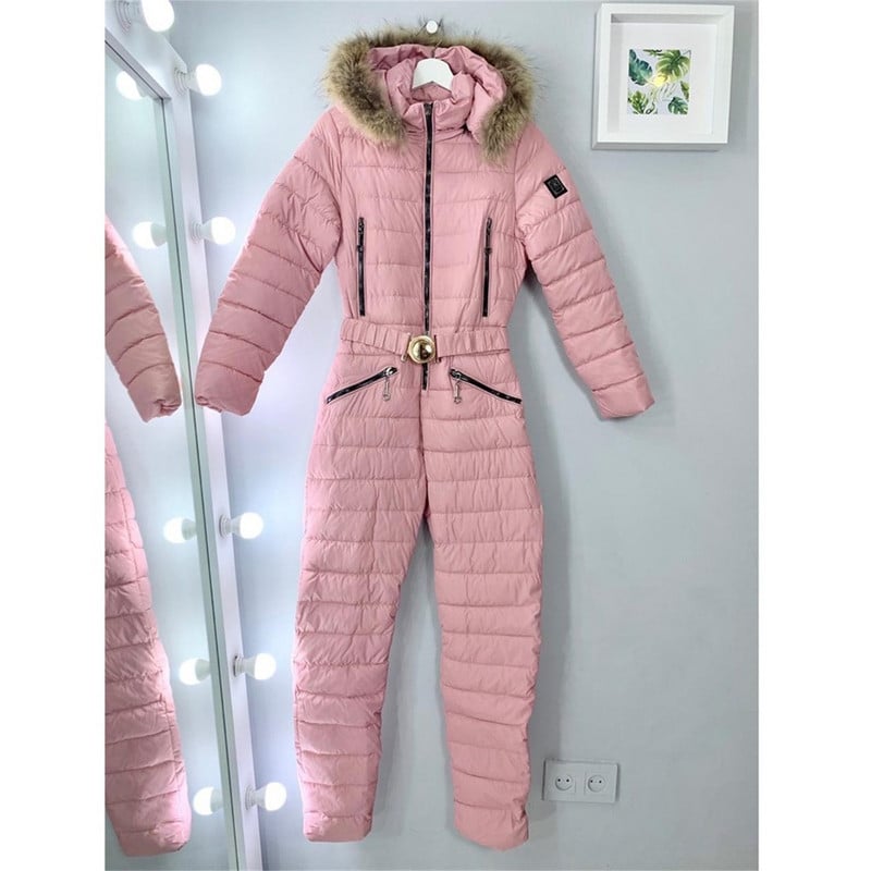 Moterų slidinėjimo liuksai Madingi, vandeniui atsparūs medvilniniai paminkštinimai, atsparūs vėjui, kasdienis storas karšto snieglenčių slidinėjimo kostiumas, lauko sportinis slidinėjimo kostiumas su užtrauktuku