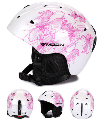 Moon CE Πιστοποίηση PC+EPS Κράνος για ενήλικες για σκι Άνδρες Γυναικείες πατινάζ Skateboard Κράνος χιονιού Αθλητικά κράνη για snowboard με γυαλιά