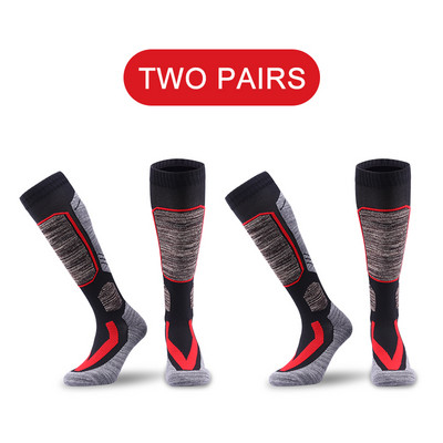 X-Tiger Șosete pentru snowboard Bărbați, iarnă, căldură, șosete termice de schi, încălzitoare lungi pentru picioare Șosete din bumbac gros, sport, ciclism, schi, șosete antiderapante