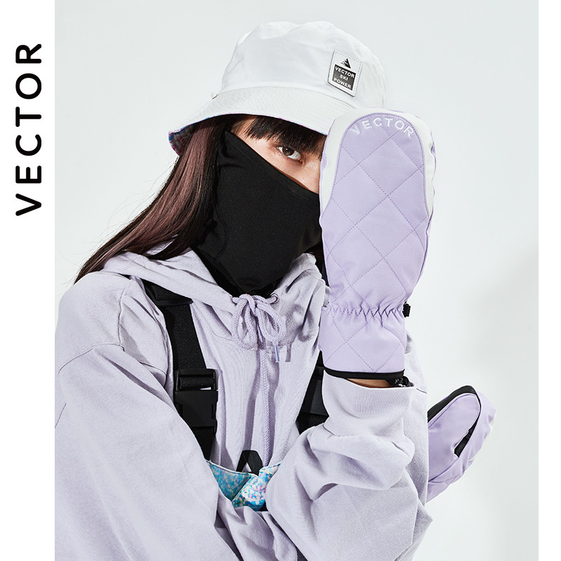 Itin storos Moteriškos 2 viename kumštinės pirštinės slidinėjimo pirštinės Snieglentės Vyriškos Snieglentės Žiemos Sportas Šiltas Neperšlampamas Vėjui atsparus slidinėjimas Dirbtinės odos plomba