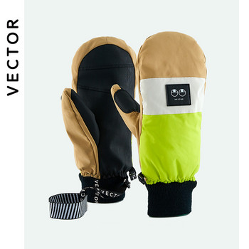 VECTOR Дамски професионални ски ръкавици Ултралеки -30 градуса удебелени топли зимни поларени ръкавици с ръкавица Водоустойчиви ръкавици за сноуборд