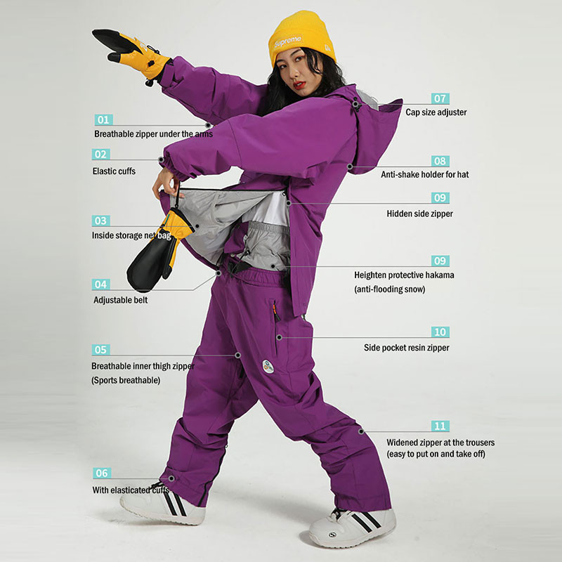 2022 m. žiemos naujas slidinėjimo kostiumas, moteriškas lauko snieglenčių striukė, vėjui atsparus, vandeniui atsparus kombinezonas, pastorintas šiltas slidinėjimo rinkinys, sniego kelnių drabužiai