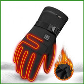 Žiemos elektrinis šildymas jutikliniu ekranu pirštinės, atsparios vėjui, šiltos, vandeniui atsparios jodinėjimui, šildomos kumštinės pirštinės, motociklo dviračio slidinėjimo medžioklės pirštinės