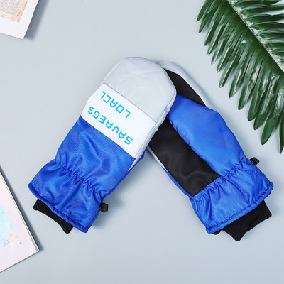 1 pora neslidžios, vėjui atsparios, vandeniui atsparios storos slidinėjimo pirštinės vyrams, moterims, važinėti dviračiais lauke, turistams su pirštinėmis žieminės vilnos pirštinės, skirtos sniegui