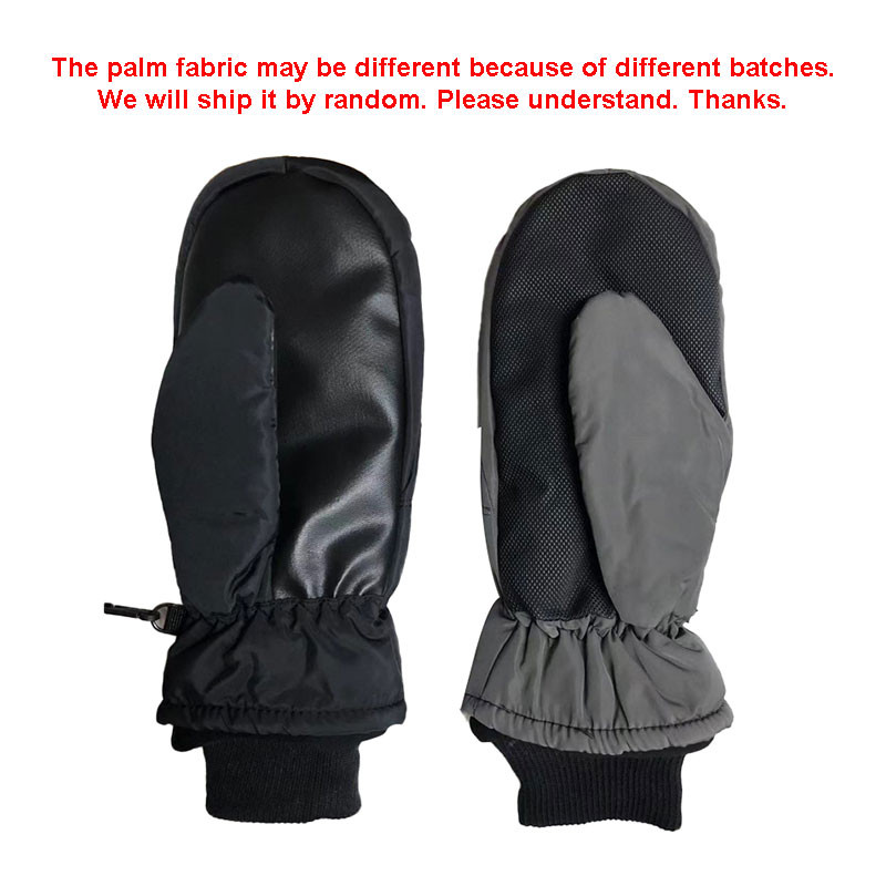 1 pora neslidžios, vėjui atsparios, vandeniui atsparios storos slidinėjimo pirštinės vyrams, moterims, važinėti dviračiais lauke, turistams su pirštinėmis žieminės vilnos pirštinės, skirtos sniegui