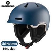 ROCKBROS slidinėjimo šalmas, integruotas vyriškas, moteriškas, vaikiškas apsauginis šalmas, terminis ultralengvas snieglenčių šalmas, priedai