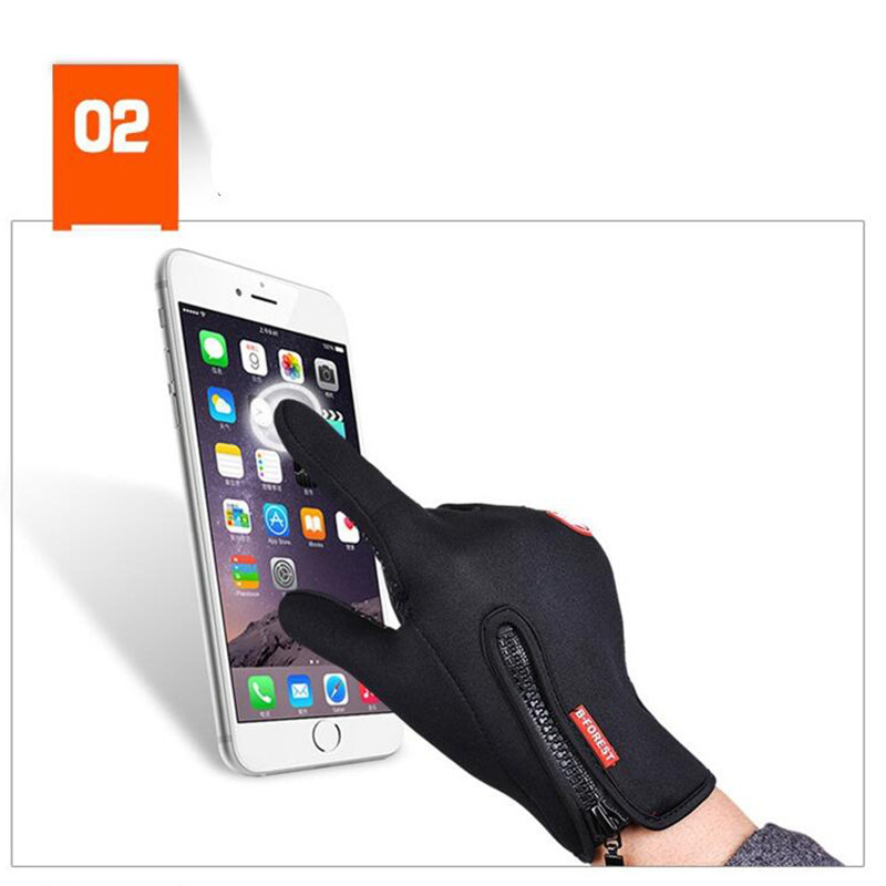 Vandeniui atsparios žieminės šiltos terminės slidinėjimo pirštinės Vyrams Moterims Visas pirštas liečiamas ekranas Šildomas Motociklas Dviračiai Žygiai Žvejybos dviratis S-XXL
