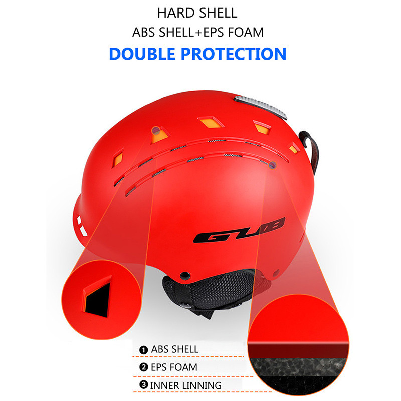 GUB 606 Cască de schi multifuncțională MTB Bicicletă Sport Cască de ciclism Cal de siguranță Cască de snowboard pentru zăpadă turnată integral pentru adulți