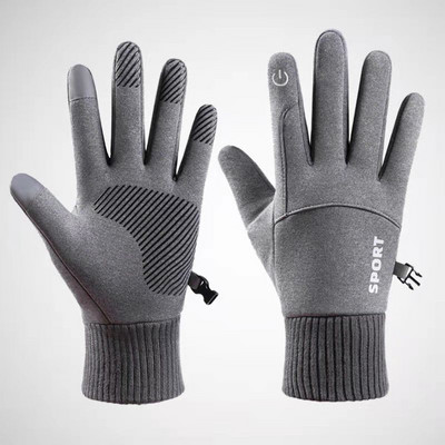 Žiemos šiltos slidinėjimo pirštinės vyrams Moterų vandeniui atsparios terminės neslystančios jutiklinio ekrano pirštinės Lauko bėgimo dviračių slidinėjimo snieglentės