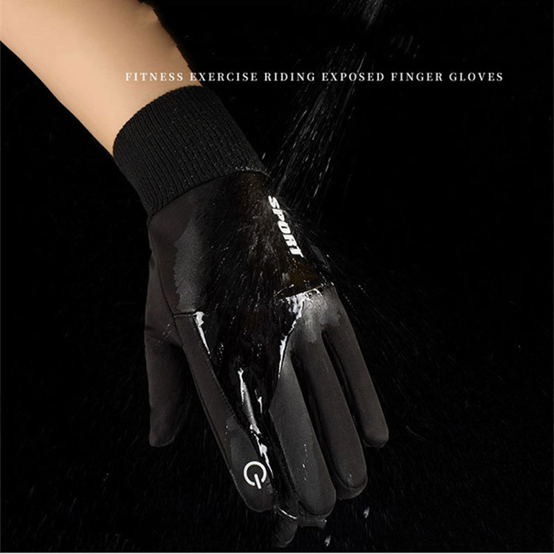 Žiemos šiltos slidinėjimo pirštinės vyrams Moterų vandeniui atsparios terminės neslystančios jutiklinio ekrano pirštinės Lauko bėgimo dviračių slidinėjimo snieglentės