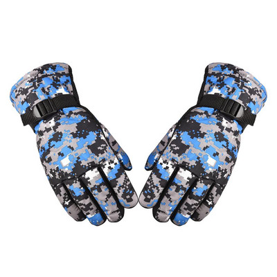 Žieminės pirštinės vyrams kamufliažinės medžioklės pirštinės vėjui atsparios vilnos vidinės šiltos pirštinės Neslystantis dizainas, skirtas šaltam orui lauke