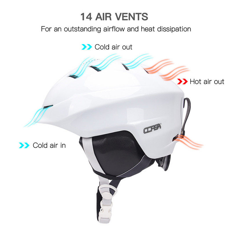 Slidinėjimo šalmas su nuimamu pamušalu ir ausų dangteliu Snieglentės šalmas reguliuojamas vyriškas, moteriškas, sniego šalmas, slidinėjimo užvalkalas