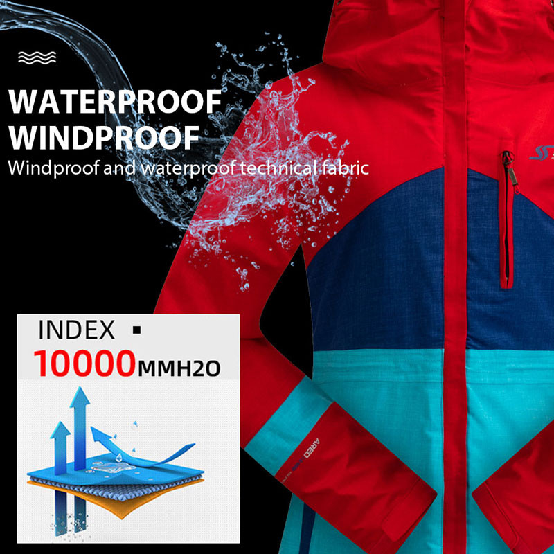 Moteriškas slidinėjimo kostiumas žiemai, šiltas, atsparus vėjui, vandeniui atsparus snieglenčių kostiumas Slidinėjimo striukė Slidinėjimo kelnės Moteriškas kvėpuojantis slidinėjimo kostiumas Slidinėjimo įranga