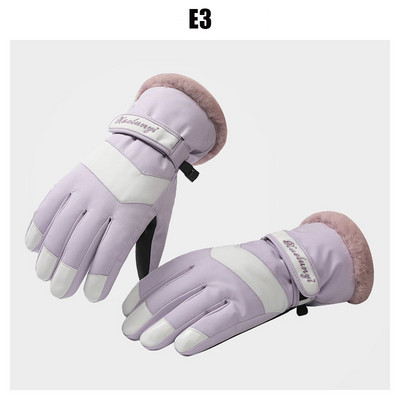 Moteris itin lengvos slidinėjimo pirštinės vandeniui atsparios žiemos šiltos pirštinės Mobilusis telefonas jutiklinis ekranas slidinėjimo pirštinės Motociklo važiavimo sniego pirštinės