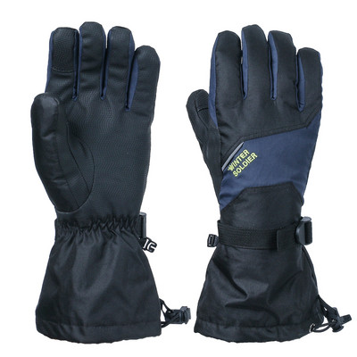 Érintőképernyős sí, snowboard kesztyű férfi női vízálló fekete rózsa piros tél hideg időjárás meleg kültéri szélálló hó kesztyű