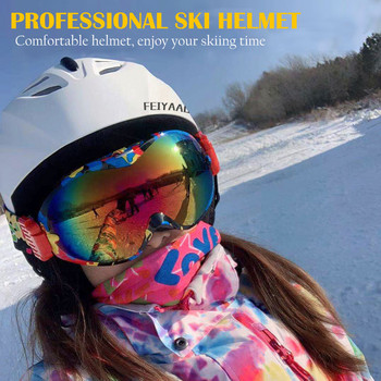 Κράνος για σκι ασφαλείας εξωτερικού χώρου για ενήλικες Ενσωματωμένο κράνος για άντρες Γυναικεία κράνος για χιόνι για σκι Κράνος Snowboard Skateboard Κράνος για μοτοσικλέτα
