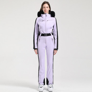 2023 Нов ски костюм от една част Дамско топло яке за сноуборд на открито Гащеризон Ски комплект Гащеризони Ветроустойчиво Водоустойчиво зимно облекло