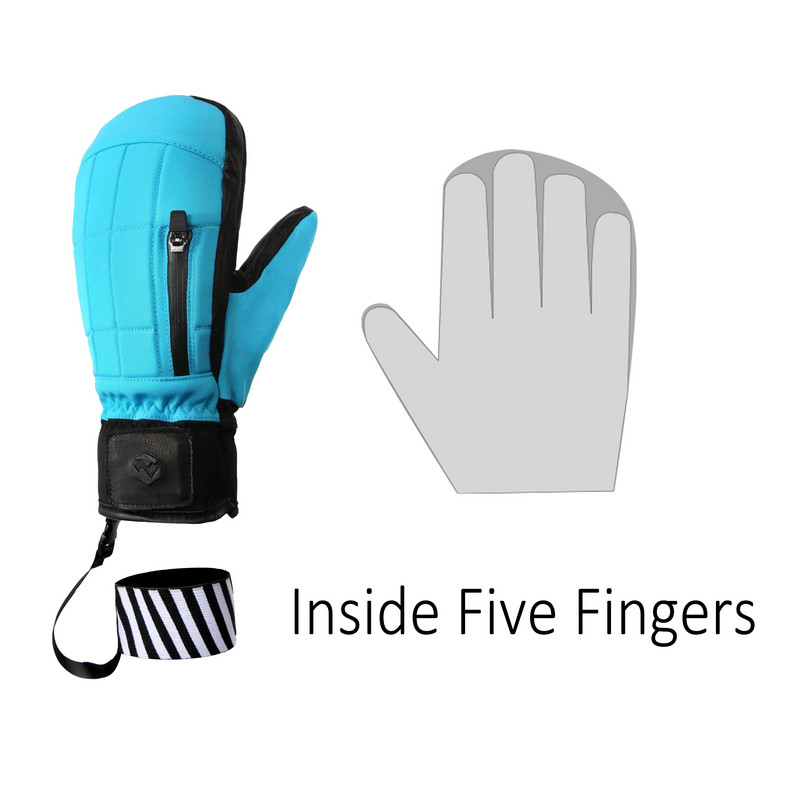2022-es új dizájnú, egyedi készítésű síkesztyűk polár belső öt ujjas design snowboard kesztyűk szabadtéri havas síeléshez