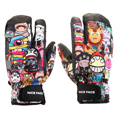 Nice Face téli síkesztyű női snowboard kesztyű férfi ujjatlan hegyi síelés invierno esqui gants sí handschoenen mannen