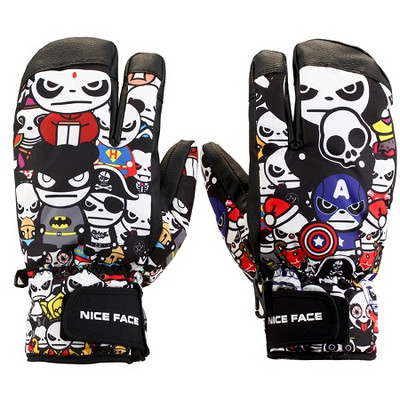 Nice Face téli síkesztyű női snowboard kesztyű férfi ujjatlan hegyi síelés invierno esqui gants sí handschoenen mannen