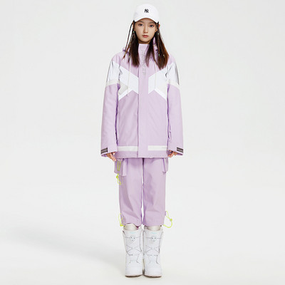 Naujas žieminis moterų slidinėjimo kostiumas lauko sportinė snieglenčių striukė vandeniui atspari slidinėjimo rinkinys susiuvimo sniego kelnės Kombinezonai žieminiai drabužiai