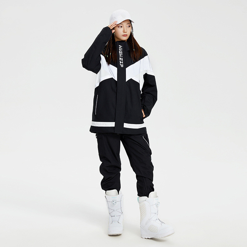 Naujas žieminis moterų slidinėjimo kostiumas lauko sportinė snieglenčių striukė vandeniui atspari slidinėjimo rinkinys susiuvimo sniego kelnės Kombinezonai žieminiai drabužiai