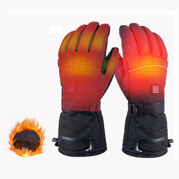 Зимни нагреваеми ръкавици Термални Дамски Мъжки Калъф за батерии Отоплящи ръкавици Ски Мотоциклет Водоустойчиви Топли Термични ръкавици за колоездене