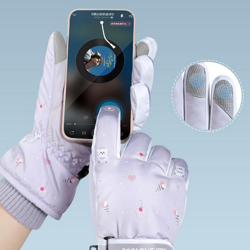 Žieminės pirštinės Sniego pirštinės Motociklų Pirštinės Darbinės Pirštinės Merginos Slidinėjimo Pirštinės Neperšlampamos Ir Šiltos Pirštinės Jutiklinis ekranas Slidinėjimui