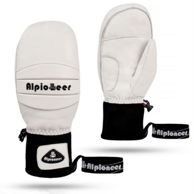 ALPIONEER Skijaške rukavice Zimske tople sportske rukavice za snijeg Muškarci Žene Univerzalne kozje kože Palm otporne na vjetar Vodootporne rukavice za snowboard
