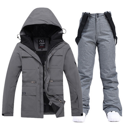 Ženska muška zimska odijela za snijeg Odjeća za snowboarding Skijaški kostim 10k Vodootporne jakne i hlače s naramenicama otporne na vjetar