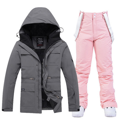 Ženska muška zimska odijela za snijeg Odjeća za snowboarding Skijaški kostim 10k Vodootporne jakne i hlače s naramenicama otporne na vjetar