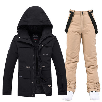 Ženska muška zimska odijela za snijeg Odjeća za snowboarding Skijaški kostim 10k Vodootporne jakne i hlače s naramenicama otporne na vjetar