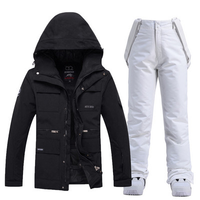 Ženska muška zimska odijela za snijeg Odjeća za snowboarding Skijaški kostim 10k Vodootporne jakne i hlače s naramenicama otporne na vjetar