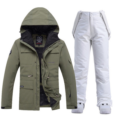 Ženska muška zimska odijela za snijeg Odjeća za snowboarding Skijaški kostim 10k Vodootporne jakne i hlače s naramenicama otporne na vjetar