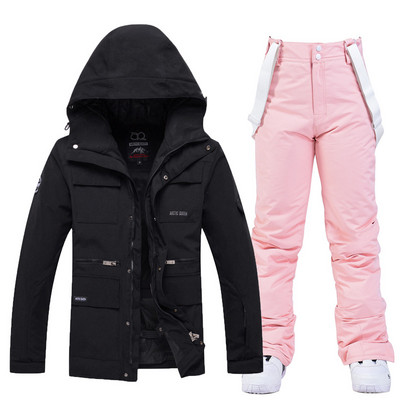 Ženska muška zimska odijela za snijeg Odjeća za snowboarding Skijaški kostim 10k Vodootporne jakne i hlače s naramenicama otporne na vjetar