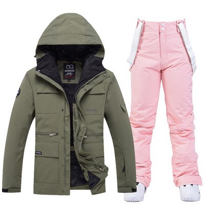 Ženska muška zimska odijela za snijeg Odjeća za snowboarding Skijaški kostim 10k Vodootporne jakne i hlače s naramenicama otporne na vjetar