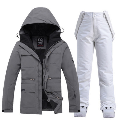 Ženska muška zimska odijela za snijeg Odjeća za snowboarding Skijaški kostim 10k Vodootporne jakne i hlače s naramenicama otporne na vjetar