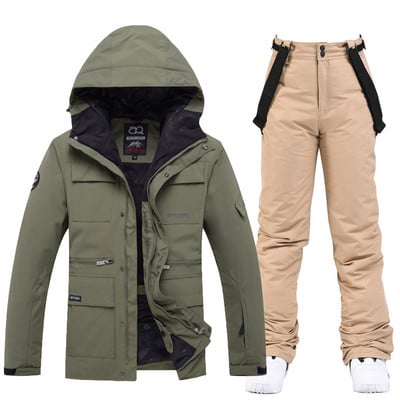Ženska muška zimska odijela za snijeg Odjeća za snowboarding Skijaški kostim 10k Vodootporne jakne i hlače s naramenicama otporne na vjetar
