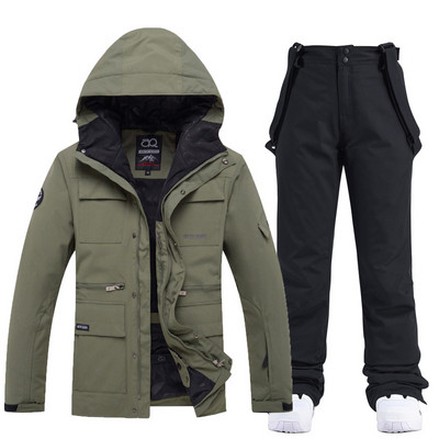 Ženska muška zimska odijela za snijeg Odjeća za snowboarding Skijaški kostim 10k Vodootporne jakne i hlače s naramenicama otporne na vjetar