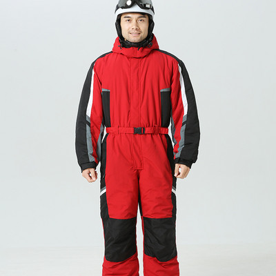 Vyriški vienetiniai slidinėjimo kostiumai su gobtuvu Vilniniai šilti snieglenčių kostiumai moterims atsparūs vandeniui vyriški slidinėjimo kombinezonai žieminiai moteriški kombinezonai drabužiai