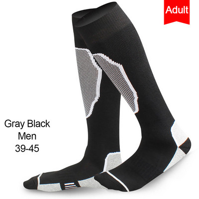 Loogdeel žieminės lauko sportinės slidinėjimo kojinės snieglenčių žygiams skirtos kojinės, dėvimos storos, šiltos rankšluosčio apatinės kojinės, ilgos, vyriškos, moteriškos, vaikiškos