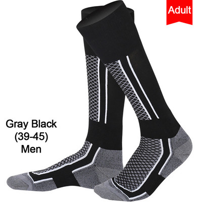 Loogdeel žieminės lauko sportinės slidinėjimo kojinės snieglenčių žygiams skirtos kojinės, dėvimos storos, šiltos rankšluosčio apatinės kojinės, ilgos, vyriškos, moteriškos, vaikiškos